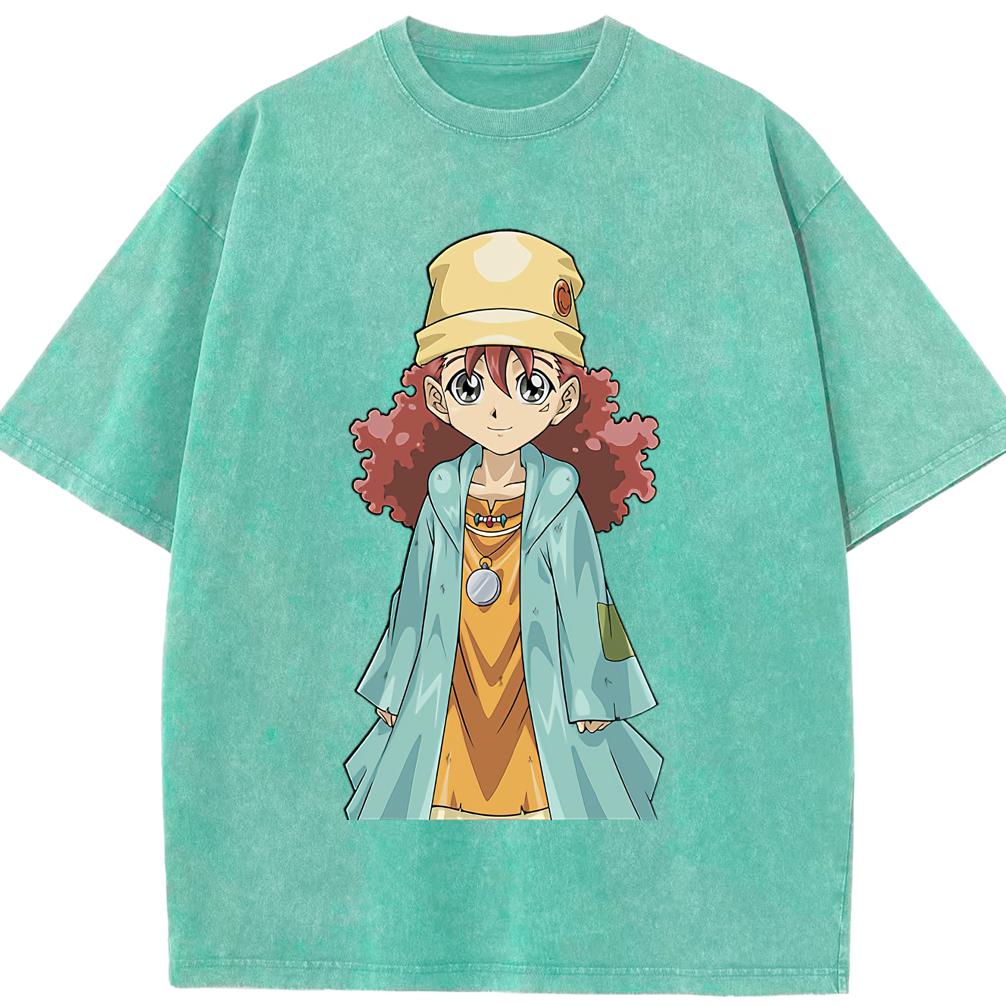 （画像用） 遊☆戯☆王 Yu-Gi-Oh! 綿100% ヴィンテージ風 半袖Tシャツ（フロントプリント）